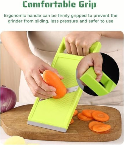 Vegetable Chip Maker, Portable Handheld Potato Slicer, Stainless Steel Food Chopper Mandoline Slicer Vegetable Carrots Chipper