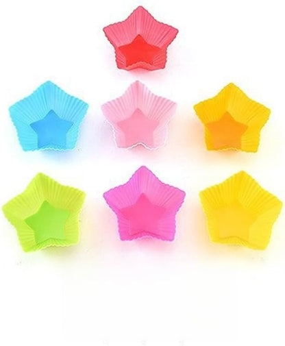 12pcs Reusable Silicone Muffin Cups & Cupcake Molds – Non-Stick Baking Tools for Perfectly Shaped Treats – Heat Resistant & Durable – For Home Bakers