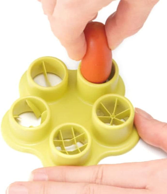 5 in 1 Sausage Hot Dog Cutter Set Flower Crab Octopus Style Ham Sausage Cutter Kitchen Cutting Mold DIY Lunch