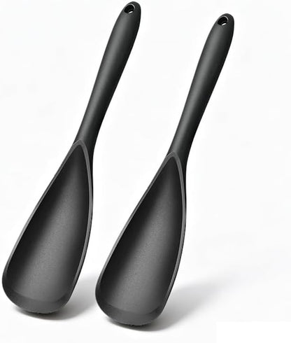 Silicone Cooking Spoons, Spoon Spatula for Mixing, Stirring, Serving