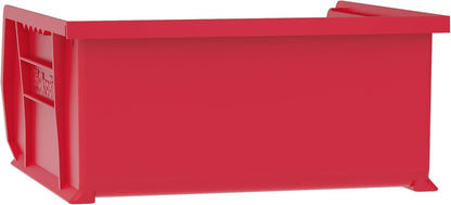 Akro-Mils 30235 AkroBins Plastic Storage Bins, Space-Saving Stackable Bins for Garage, Pantry, Craft Organization, 11" x 11" x 5", Clear, 6-Pack