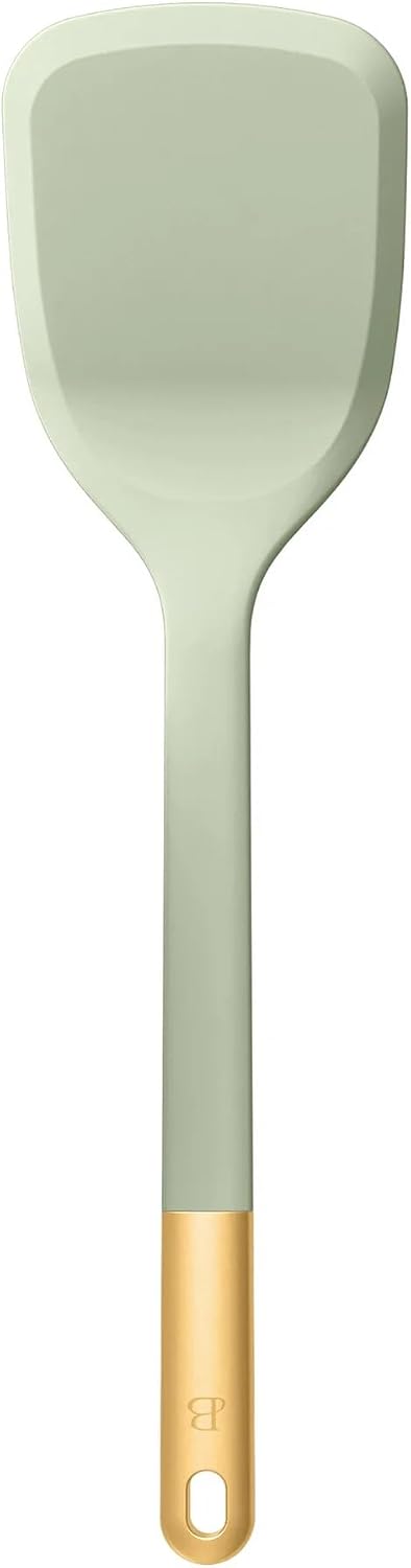 6 Piece Silicone Kitchen Utensil Set with Holder, Heat Resistant Cooking Tools, Nonstick Safe Spatula Spoon Turner Set with Ceramic Storage Crock