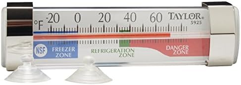 Taylor Freezer & Refrigerator Kitchen Thermometer, 6 Count