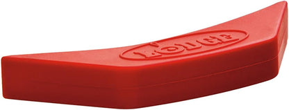 Lodge Silicone Assist Handle Holder - Dishwasher Safe Hot Handle Holder Designed for Traditional Lodge Cast Iron Dual Handle Products - Reusable Heat Protection Up to 450° - Red