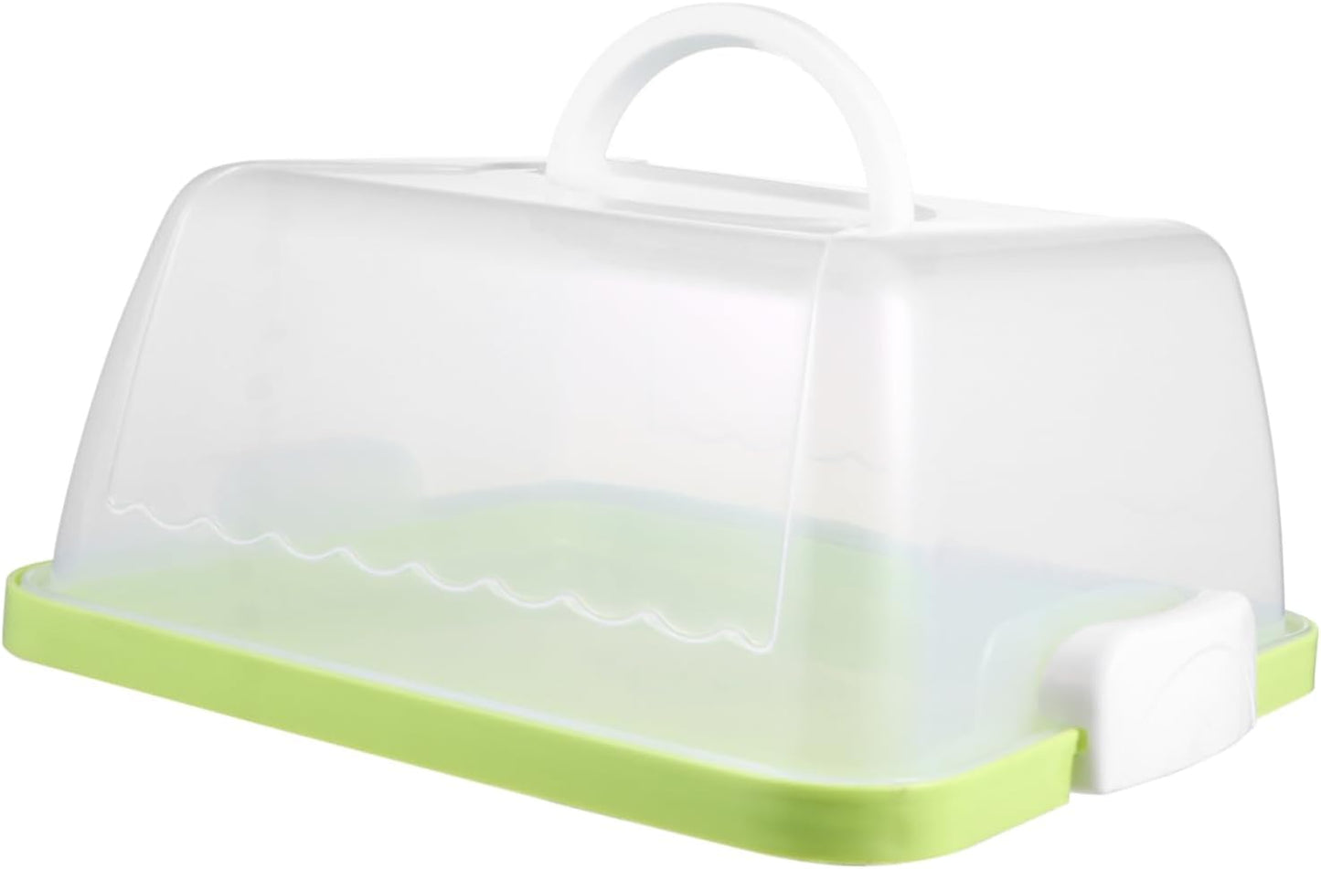 Square Cake Carrier Cover Portable Cake Carrier Cake Storage Box Handle Blue 8 Inch