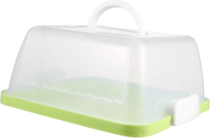 Square Cake Carrier Cover Portable Cake Carrier Cake Storage Box Handle Blue 8 Inch