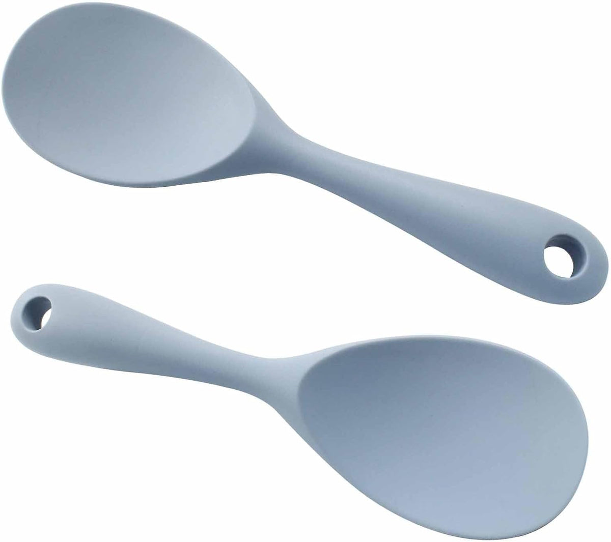 2Pcs Silicone Rice Paddle, Gray