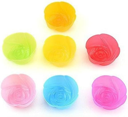12pcs Reusable Silicone Muffin Cups & Cupcake Molds – Non-Stick Baking Tools for Perfectly Shaped Treats – Heat Resistant & Durable – For Home Bakers