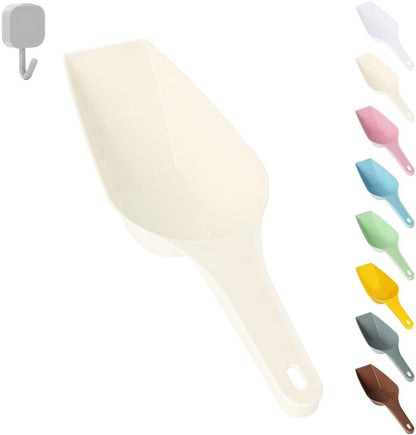 Food Scoop, Cup Capacity Dog Food Scooper With Measuring Lines For Dog, Puppy and Cat Coffee Bean Flour Scoop Set (Grey)