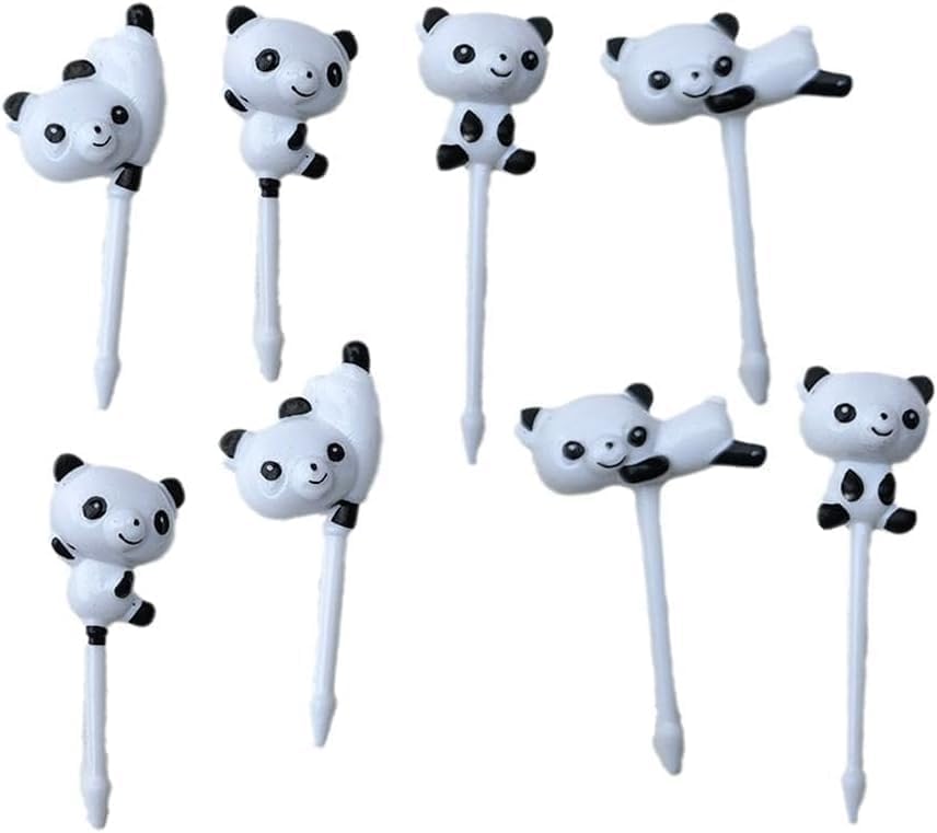 8Pcs Cute Fun Bento Picks Set, Food Picks for Kids,School Lunch Accessories, Cute Animal Fruit Toothpicks,Fruit Food Toothpicks, Lunch Bento Box Picks for Cocktail Picks Bar Tools and Drinkware