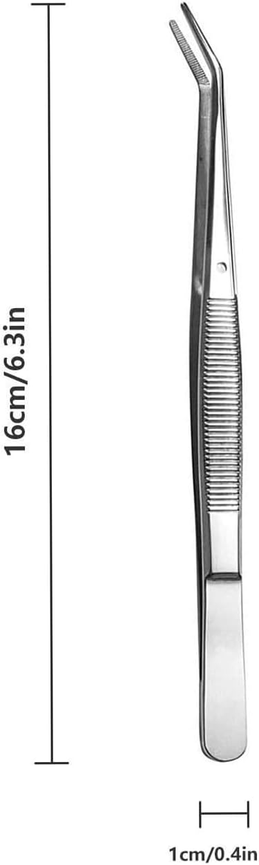 Stainless Steel Pliers Set, Multi-purpose Tool for Small Gardening, Kitchen, and Nail Beauty Etc. (3-piece set, 6.15 inches / 6.3 inches / 6.5 inches) (Three different tweezers)