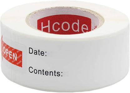Hcode 2 x 3'' Self-Adhesive Removable Freezer Food Labels- Easy Clean Leaves No Residue- Cooler Food Storage Freezer Stickers Plastic Paper Perfect for Reusable Containers 300 Stickers (2x3 Fill in)