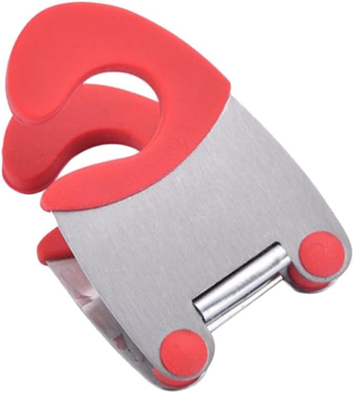 3 Piece Pot Clip Spoon Rest Holder Stainless Steel and Plastic