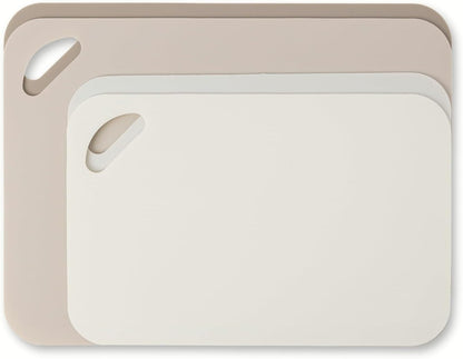 4-Piece Poly Cutting Mats SM 7.5"x11.4", MD 9.8"x13.4" - Cream
