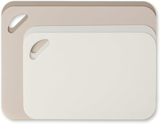 4-Piece Poly Cutting Mats SM 7.5"x11.4", MD 9.8"x13.4" - Cream