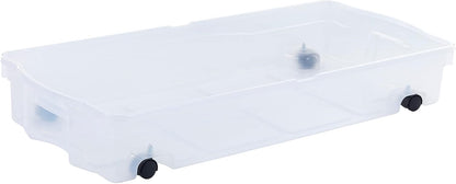 Rubbermaid Cleverstore 17 Qt Clear Storage Bins with Lids, 6-Pack, Stackable, BPA-Free, Made in USA
