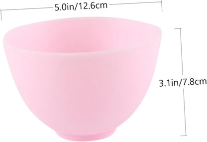 Ipetboom 6pcs Silicone Bowl Household Beauty Salon Bowls Multi-use for Diy Masks Dishwasher Safe