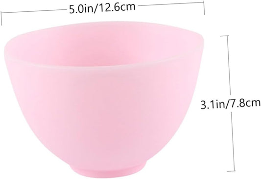 Ipetboom 6pcs Silicone Bowl Household Beauty Salon Bowls Multi-use for Diy Masks Dishwasher Safe