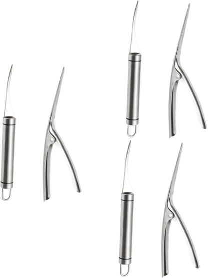 Shrimp Deveiner Tool and Peeler Set Multifunctional Shrimp Deveining Tool