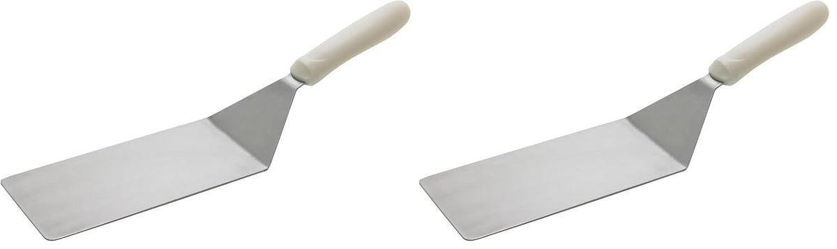 Winco 8" x 4" White Griddle Turner for Steaks and Burgers