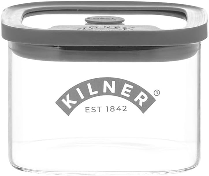 Kilner 3 Litre Glass Cereal Dispenser | Storage Jar with Airtight Glass & Silicone Lid | Easy-Pour Spout for Mess-Free Serving | Food Dispenser for Cornflakes, Beans, Granola and Pet Food