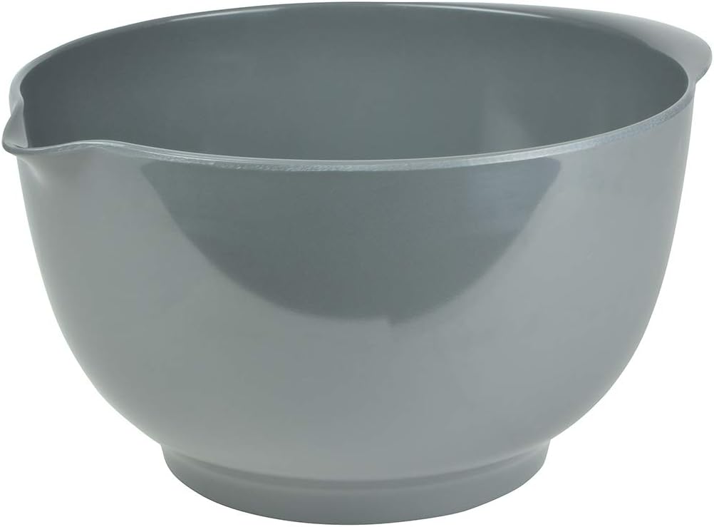 Hutzler Classic 2 Liter Melamine Mixing Bowl, Gray