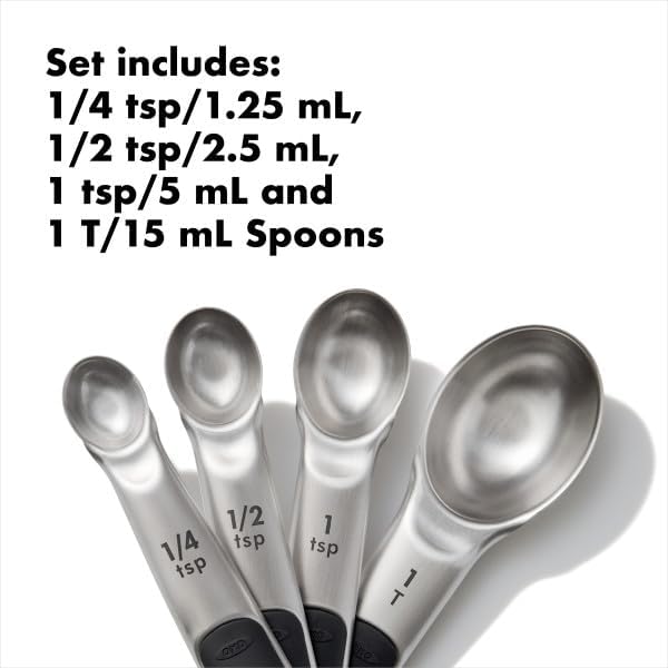 OXO Good Grips 4 Piece Stainless Steel Measuring Cups with Magnetic Snaps