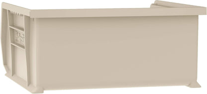 Akro-Mils 30235 AkroBins Plastic Storage Bins, Space-Saving Stackable Bins for Garage, Pantry, Craft Organization, 11" x 11" x 5", Clear, 6-Pack