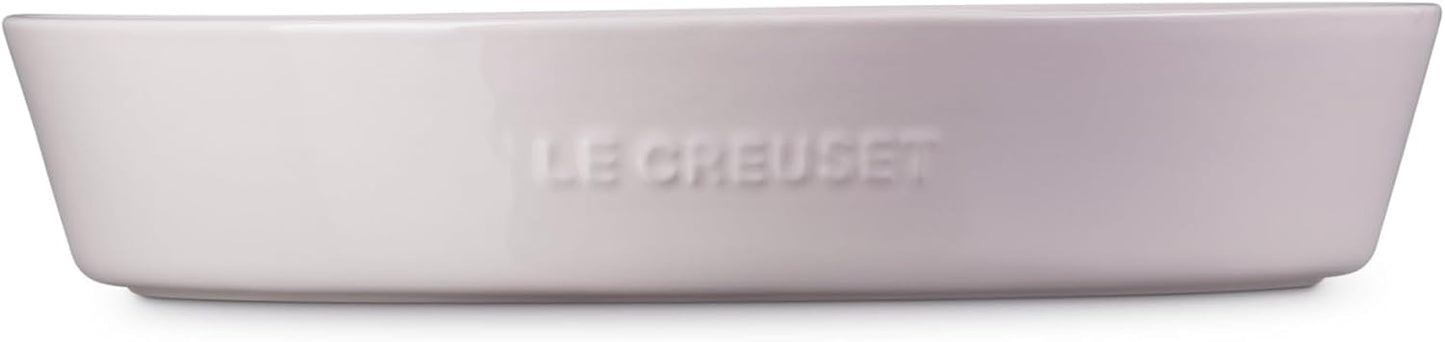Le Creuset Stoneware Signature Oval Chip and Dip Platter, 13", White
