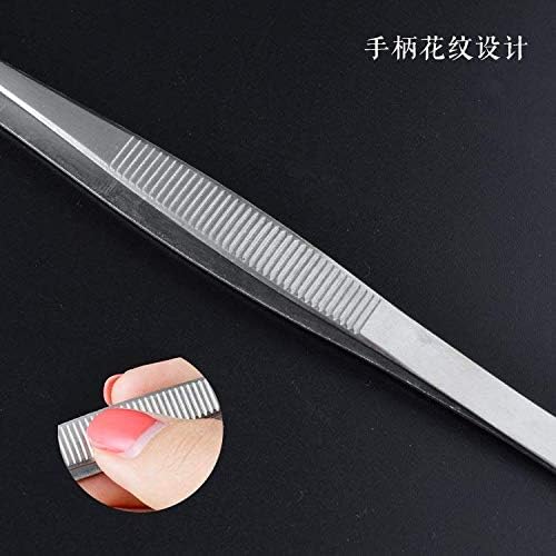 2-Pack 12-Inch BBQ Kitchen Tweezers Tongs, Extra-Long Stainless Steel Cooking Tweezers Dishwasher Safe for Grilling, Baking & Food Prep (12Inch BBQ Tongs)