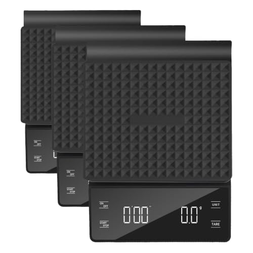 NKOVE Coffee Scale with Timer, 0.1g High Precision Espresso Scale 3kg