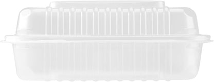 Karat FP-HC99PP-3CU 9"X 9" PP Hinged Containers 3 Compartment - (Case of 200)
