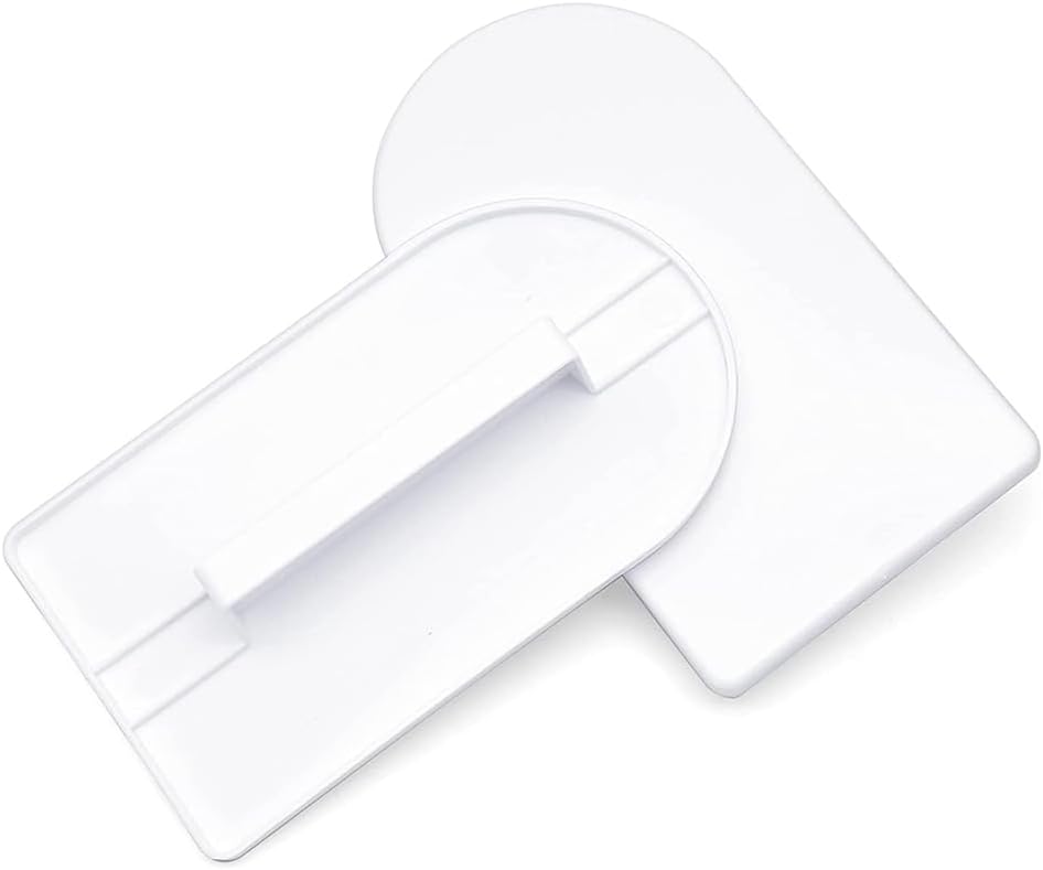 2 Pcs White Plastic Fondant Icing Smoother Polisher Icing Scraper Paddle Tool for Cake Decoration Sculpting and Modeling Tools Decorating Tools