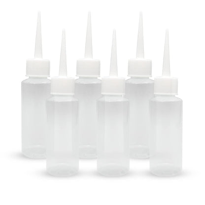 BlingKingdom 6 PCS 50 ml Squeeze Applicator Bottles for Paint, Soft PE