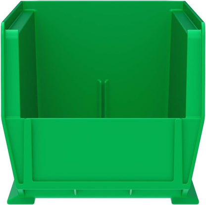 Akro-Mils 30234 AkroBins Plastic Storage Bins, Space-Saving Stackable Bins for Garage, Pantry, Craft Organization, 15" x 5" x 5", Clear, 12-Pack