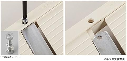 Benriner Mandoline Slicer with 4 Blades, Japanese Stainless Steel, BPA Free, 12.75 x 3.625-Inches, Beige