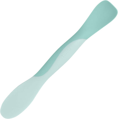 Tovolo Mini Scoop & Spread Tool for Kitchen Meal Prep Small Sandwich Spreader Spatula for Peanut Butter Jelly, Silicone BPA Free Dishwasher Safe Scooper Spreader, Aqua Seafoam Green
