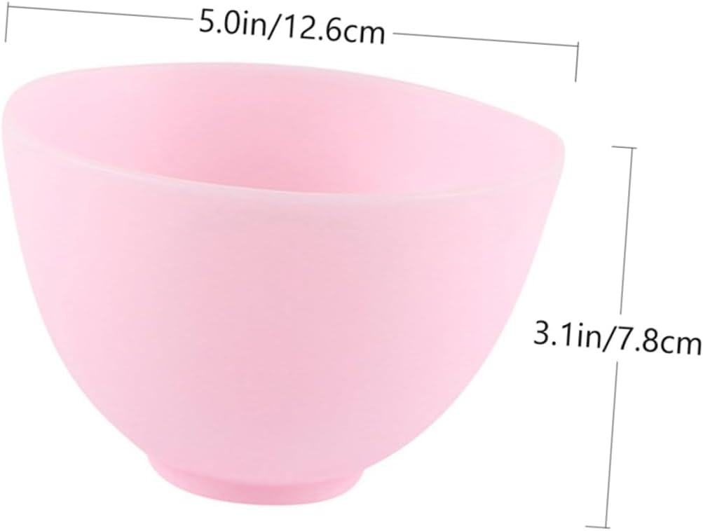 FOMIYES Silicone Facial Bowl Set 6pcs Mask Mixing Bowls Non-slip Food-grade for Diy Face Mask