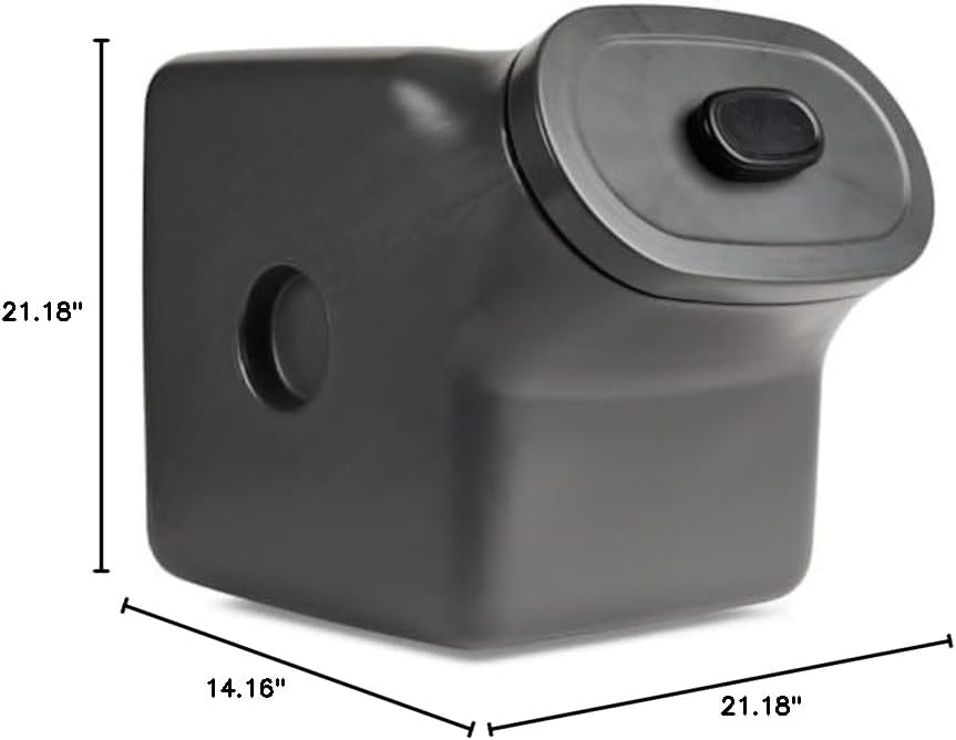 Reddy by Petco Black Airtight Food Storage Container for Dogs Large 50 lbs.