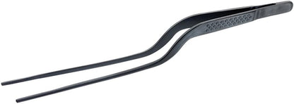 Mercer Culinary 18-8 Stainless Steel Chef Plating Tongs, Offset Tip, 6-1/2 Inch