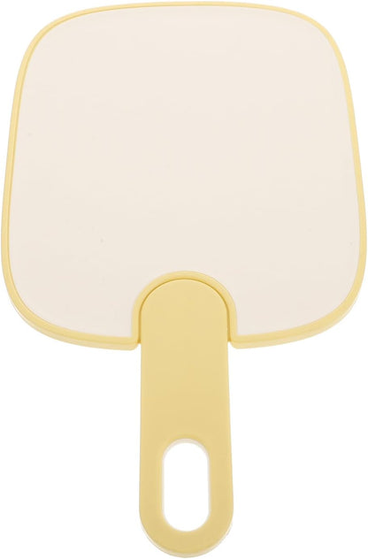 UKCOCO Reusable Non-slip Plastic Cutting Board for Kitchen Multipurpose Chopping Mat for Fruits Veggies Meat Small Cream Yellow Food Prep Board for Home Restaurant Hotel and Supermarket