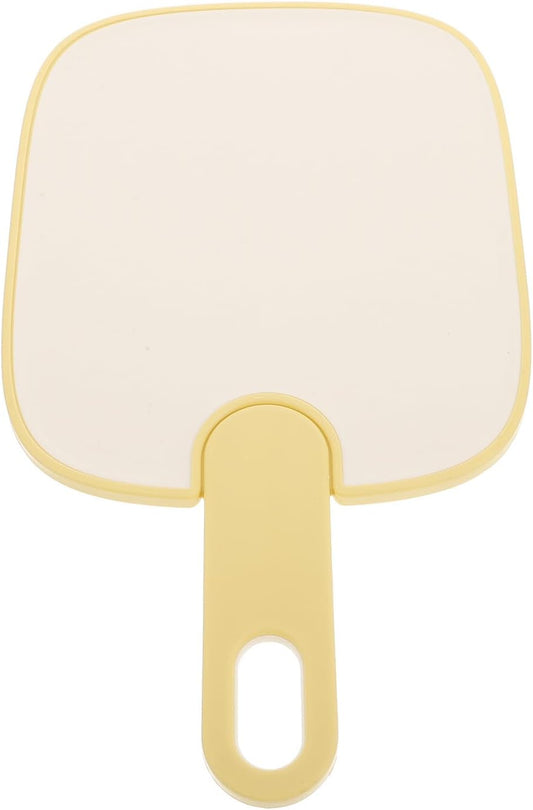 UKCOCO Reusable Non-slip Plastic Cutting Board for Kitchen Multipurpose Chopping Mat for Fruits Veggies Meat Small Cream Yellow Food Prep Board for Home Restaurant Hotel and Supermarket