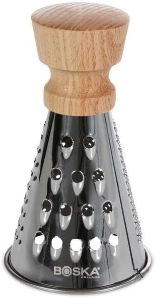 Boska Stainless Steel Table Grater - Best for Cheese, Chocolate, and Vegetables - Multifunctional Rust-Proof Shredder - Manual Handheld Flaker - 10 Year Warranty
