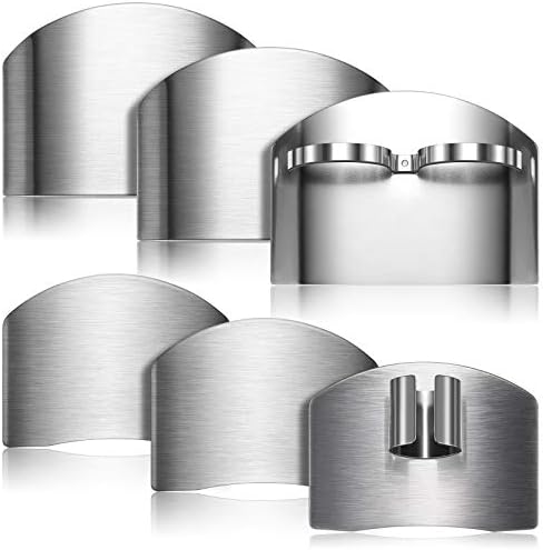 Patelai 6 Pcs Finger Guards for Cutting Stainless Steel Finger Protectors