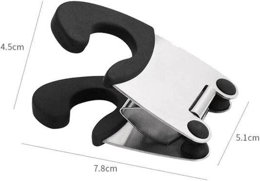 3 Piece Pot Clip Spoon Rest Holder Stainless Steel and Plastic