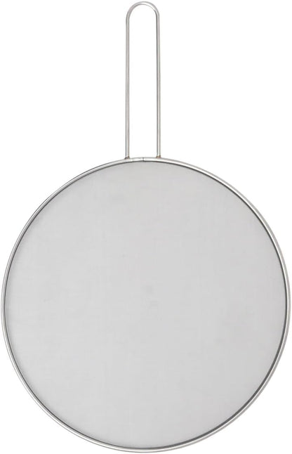 HIC Kitchen Splatter Screen, 18/8 Stainless Steel with Fine Mesh, 9-Inch, Fits Up To 8.5-Inch Pans