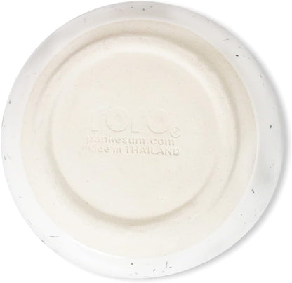 roro Ceramic Stoneware Mini Pinch Bowls Set of 6, Hand-Molded Artisanal Glossy Speckled White, Salt Pepper Spices and Seasoning - Cute and Elegant Kitchen Addition