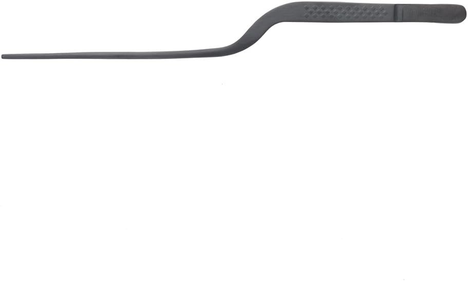 Mercer Culinary 18-8 Stainless Steel Chef Plating Tongs, Offset Tip, 6-1/2 Inch
