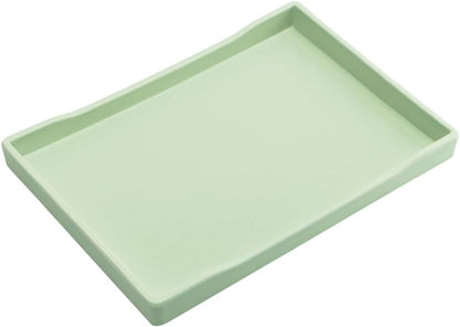 White Serving Tray (13.5 x 9.6 inch) for Serving Accessory, Elegant & Stackable Plastic Tray for Spa, Coffee, Drinks, Tea, Bar, Party, Seasoning, Perfume and Display Use.
