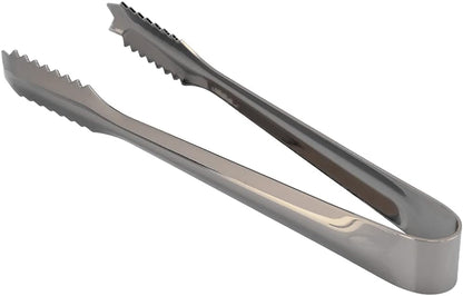 Ice Tongs with Teeth for Secure Grip, 7 Inch Stainless Steel Small Serving Clip, Non-Slip Handle Tool for Ice Cubes, Sugar, Appetizers, Kitchen, Bar, Party, Restaurant Accessories
